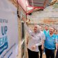 Wakil Gubernur Lampung, Jihan Nurlela (kiri) bersama General Manager PLN UID Lampung, Rizky Mochamad (kanan) melakukan penyalaan listrik secara simbolis rumah salah satu penerima manfaat program Light Up The Dream, Ridho Jaya Umbara di Kampung Sawah Brebes, Kecamatan Tanjung Karang Timur, Bandar Lampung.