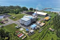 PLTU Sofifi 2x3 MW di Oba, Sofifi, Maluku Utara, dibangun untuk memperkuat keandalan pasokan listrik di wilayah Halmahera.