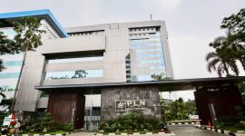 Ilustrasi Gedung PLN Kantor Pusat di daerah Kebayoran Baru, Jakarta Selatan.