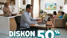 Guna memberikan kenyamanan masyarakat dalam menerapkan Work From Home (WFH), PLN menghadirkan program diskon 50% tambah daya listrik 