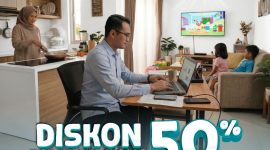 Guna memberikan kenyamanan masyarakat dalam menerapkan Work From Home (WFH), PLN menghadirkan program diskon 50% tambah daya listrik 