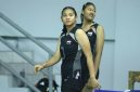 Khanza Putri Yansi Ganshtri (kanan) dan Tina Syifa Sabila Salim. / foto PBVSI 