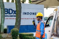 Ilustrasi PLN sedang melakukan koordinasi pengamanan jaringan listrik di data center BDx CGK4 di Kabupaten Purwakarta, Jawa Barat.