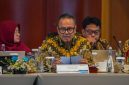 Direktur Utama PLN Nusantara Power Ruly Firmansyah saat Rapat Umum Pemegang Saham PLN Nusantara Power di Jakarta. PLN NP merealisasikan produksi tenaga listrik sebesar 66,919 TWh   dengan tetap melakukan optimasi Biaya Pokok Produksi (BPP) hingga 11,4%.