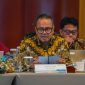 Direktur Utama PLN Nusantara Power Ruly Firmansyah saat Rapat Umum Pemegang Saham PLN Nusantara Power di Jakarta. PLN NP merealisasikan produksi tenaga listrik sebesar 66,919 TWh   dengan tetap melakukan optimasi Biaya Pokok Produksi (BPP) hingga 11,4%.