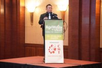 Direktur Biomassa PLN EPI Hokkop Situngkir menjadi pembicara dalam forum AgriWaste to Value di Jakarta pada Rabu (22/7).