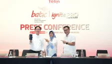 (kiri ke kanan) Chief Executive Officer Telin Abdul Rahman Ansyori, Direktur Utama Telkom Dian Siswarini dan Direktur Wholesale & International Service Telkom Budi Satria Dharma Purba saat konferensi pers BATIC 2026 di Nusa Dua, Bali, Selasa (25/8). Mengusung tema “Uniting Ecosystem to Drive Connected Progress”, BATIC 2026 menjadi platform strategis yang mempertemukan pelaku industri, regulator, penyedia teknologi, hyperscaler, investor, dan pemangku kepentingan digital untuk mendorong kolaborasi serta pertumbuhan ekosistem digital kawasan.