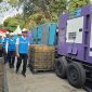 Direktur Utama PLN, Darmawan Prasodjo (kanan) didampingi Direktur Distribusi PLN, Arsyadany G. Akmalaputri (ketiga dari kanan) dan General Manager PLN Unit Induk Distribusi Jakarta Raya, Moch. Andy Adchminoerdin  (kedua dari kanan) ketika meninjau langsung kesiapan kelistrikan di Istana Merdeka, Jakarta pada Minggu (16/8)