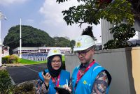 Personel PLN bersiaga mengawal keandalan kelistrikan selama pelaksanaan Upacara Peringatan Detik-Detik Proklamasi Kemerdekaan RI yang berlangsung di Istana Merdeka, Senin (17/8).