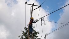Petugas PLN tengah melakukan perbaikan jaringan tegangan rendah (JTR) yang terdampak gempa bumi di Desa Welamosa, Kecamatan Wewaria, Kabupaten Ende, Nusa Tenggara Timur demi menghadirkan kembali listrik bagi masyarakat.