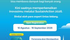 PT PLN (Persero) kembali menggelar ajang PLN SustainAction 2026. Pendaftaran dibuka secara gratis mulai 10 Agustus hingga 16 September 2026 melalui aplikasi PLN Mobile.
