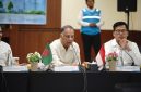Menteri Energi dan Mineral Bangladesh Iqbal Hassan Mahmood, MP (tengah) menyampaikan apresiasi atas pengelolaan pembangkitan dan berbagai inovasi yang dikembangkan PLN Nusantara Power, khususnya dalam menjawab tantangan transisi energi. Menurutnya, Bangladesh menerima banyak pengalaman dan ilmu dari pengelolaan unit pembangkit di Indonesia melalui PLN Nusantara Power