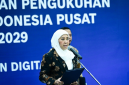 Menkomdigi Meutya Hafid mengambil sumpah jabatan dan mengukuhkan Anggota KPI Pusat Periode 2026–2029 di Kantor Kementerian Komdigi, Jakarta Pusat, Rabu (26/08/2026). Foto: Komdigi