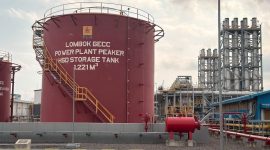 PLTMGU Lombok Peaker merupakan salah satu dari lima lokasi pembangkit dalam pengembangan LNG Logistics Network Cluster Nusa Tenggara.
