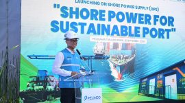 Direktur Utama PLN, Darmawan Prasodjo dalam sambutannya pada agenda peresmian dua unit Onshore Power Supply (OPS) di Dermaga Serbaguna Nusantara (DSN), Tanjung Priok, Jakarta Utara, Rabu (16/9), menyampaikan bahwa penyediaan listrik bagi fasilitas Onshore Power Supply (OPS) selaras dengan asta cita Presiden Prabowo Subianto, khususnya dalam mendorong dekarbonisasi industri sebagai bagian dari transformasi menuju pembangunan berkelanjutan di sektor maritim.