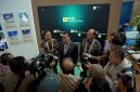 Direktur Pengembangan Bisnis dan Niaga Dwi Hartono dalam sesi doorstop seusai mini telakshow “Investing Beyond Borders – Different Cultures, One Shared Goal” di Electricity Connect 2026, 23 September lalu.