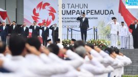 Wakil Direktur Utama Pertamina Oki Muraza memimpin peringatan Hari Sumpah Pemuda ke-98 di Gedung Kantor Pusat Pertamina, Jakarta, Rabu (28/10/2026). Foto: Dok Pertamina