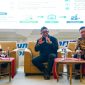 Kiri ke kanan: Moderator Dr. Arif Rahman, S.Si., M.T. dan pembicara Direktur Biomassa PLN EPI Hokkop Situngkir & Owner PT Artha Mas Graha Andalan & Ketua Umum ISSC (Indonesia Society of Steel Construction) Budi Hartawinata dalam Rapat Kerja Daerah (Rakerda) DPD Himpunan Pengusaha Pribumi Indonesia (HIPPI) Jawa Barat di Bekasi.