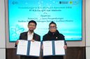 Penandatanganan Perjanjian Kerahasiaan (Non-Disclosure Agreement/NDA) antara PT PLN Energi Primer Indonesia (PLN EPI) dan FLEXIH Inc.dilakukan oleh CEO and Founder FLEXIH Inc. Dr. Natarianto Indrawan (Kiri) dan Direktur Biomassa PLN EPI Hokkop Situngkir (Kanan) di Gedung Centennial Tower, Jakarta.