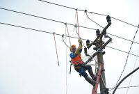 Petugas pelayanan teknik PLN saat melakukan pemeliharaan jaringan kelistrikan, bagian dari layanan operasi dan pemeliharaan (Operation & Maintenance/O&M) yang selama ini dijalankan PLN Electricity Services di wilayah Indonesia bagian barat, yakni Sumatra, Jawa, dan Bali serta PLN Nusa Daya di wilayah Indonesia Timur, mulai dari Kalimantan hingga Papua.