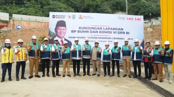 Kepala BP BUMN dan Komisi VI DPR RI Tinjau Flyover Sitinjau Lauik