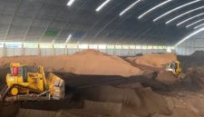 Biomassa di area stockpile PLTU Rembang, Jawa Tengah, yang dipersiapkan untuk mendukung program co-firing pada pembangkit.