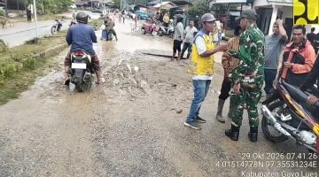 Akses Jalan Pining-Lokop Kembali Dapat Dilalui Pascabanjir di Gayo Lues